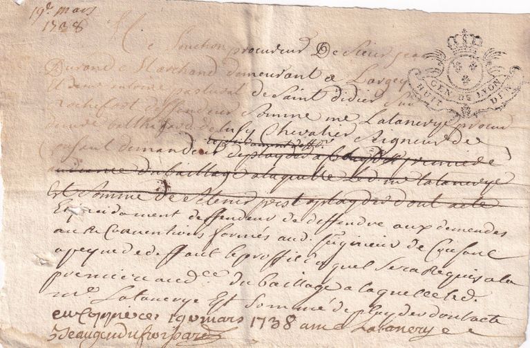 Legal Notice Concerning a Dispute Between Merchants