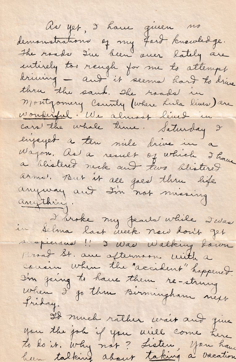 03 - 8.27.23 – Jewell L. Herron to Mr. Jesse Redyard (Fort Smith, Arkansas) - Image 4