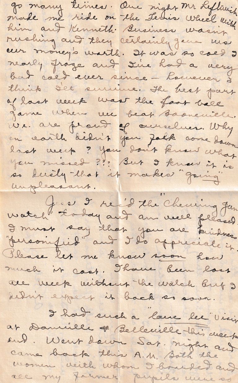 25 - 3.15.25 – Correspondence from “Jewell” (“Hope” / “Doodle”) to Mr. Jesse Redyard (Hartford, Arkansas) - Image 3