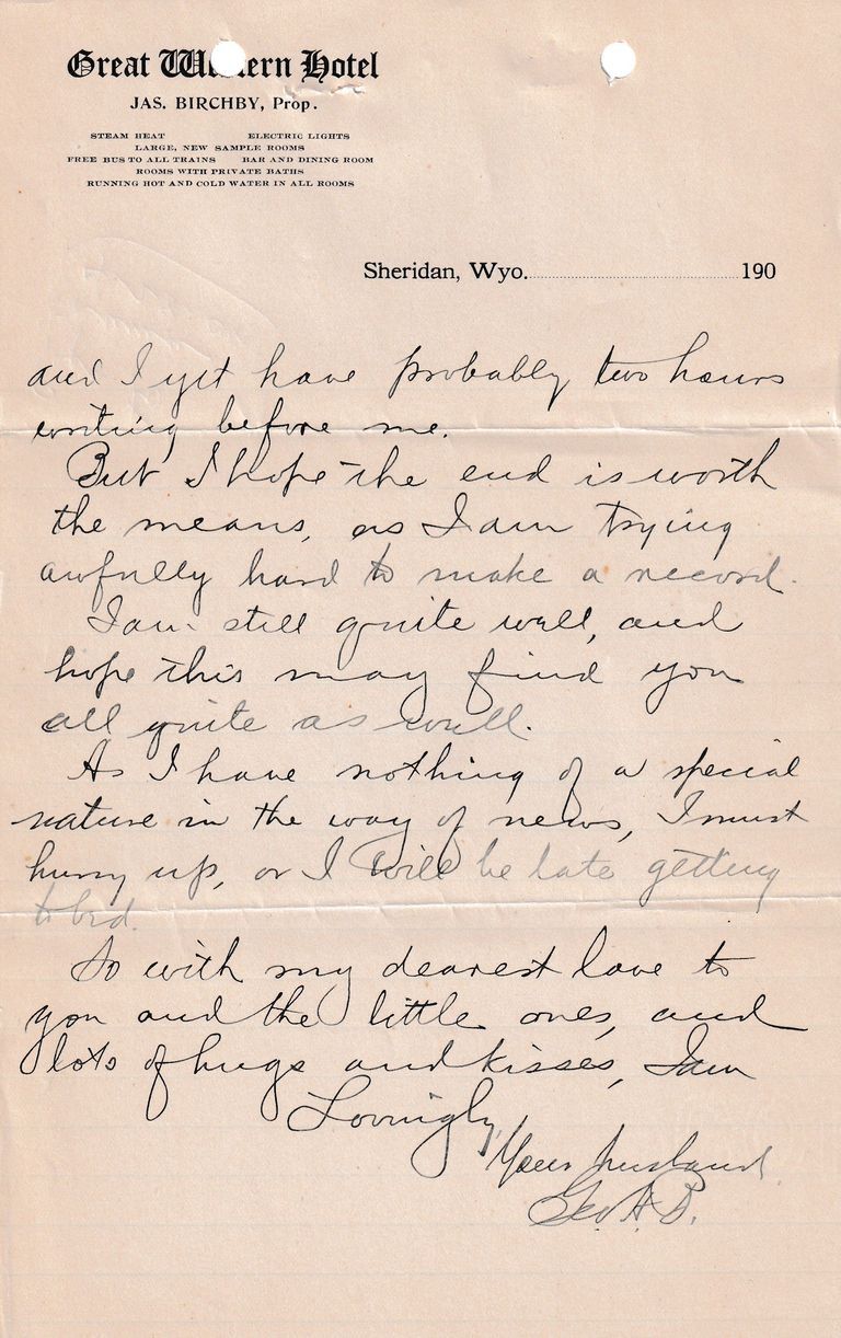 1908.4.28 - Great Western Hotel, Sheridan, Wyoming - Image 2