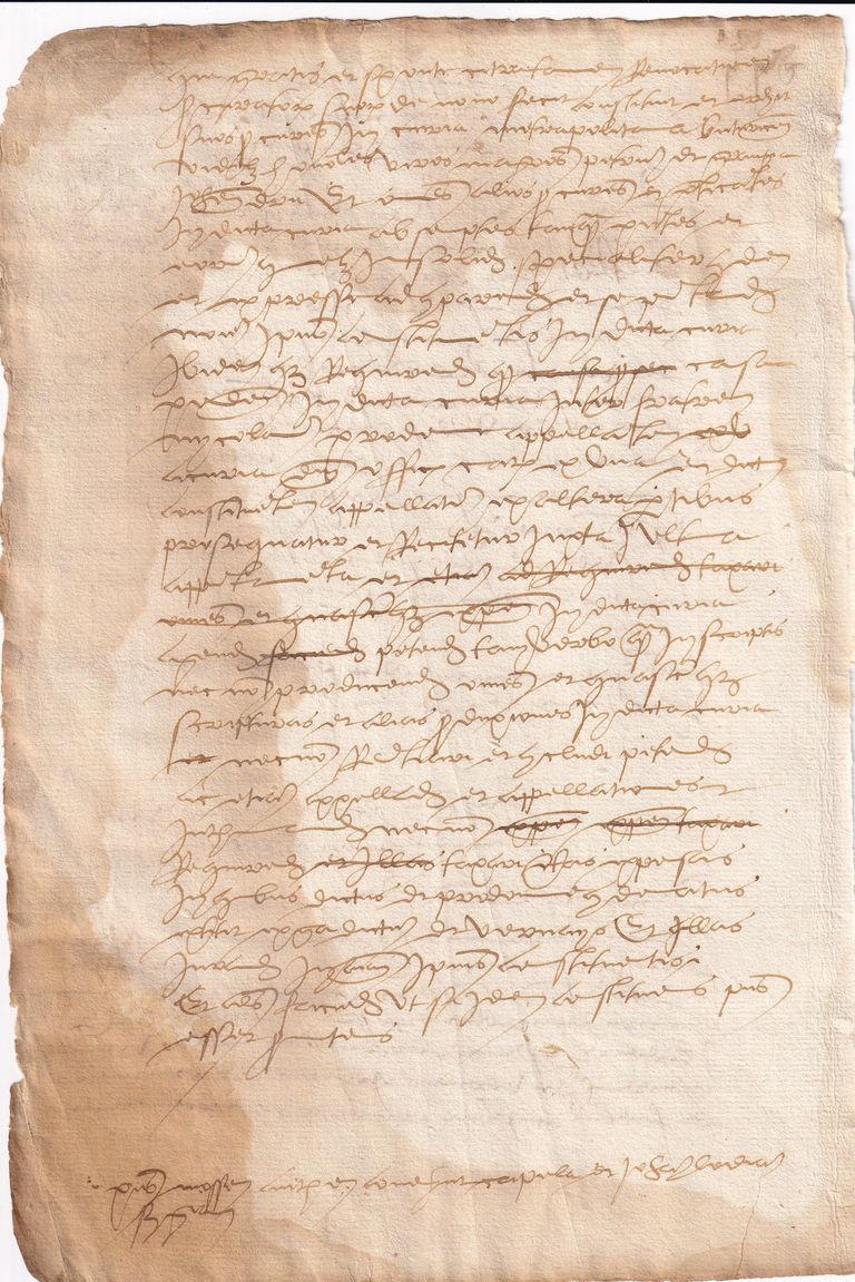Early Modern French Legal Memorandum Concerning a Judicial Dispute