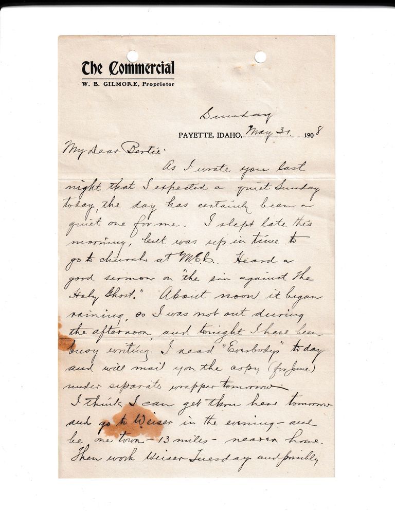 1908.5.31 - The Commercial, Payette, Idaho