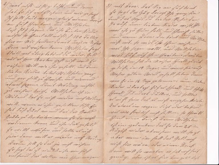 Letter Concerning the Care and Education of the Children Wilhelm and Dora - Image 2