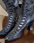 Women's Buttoned Ankle Boots (Decorated) - Image 2