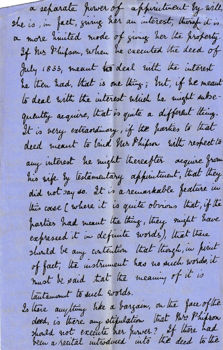 Manuscript Legal Case Notes on Trusts and Powers of Appointment - Image 4