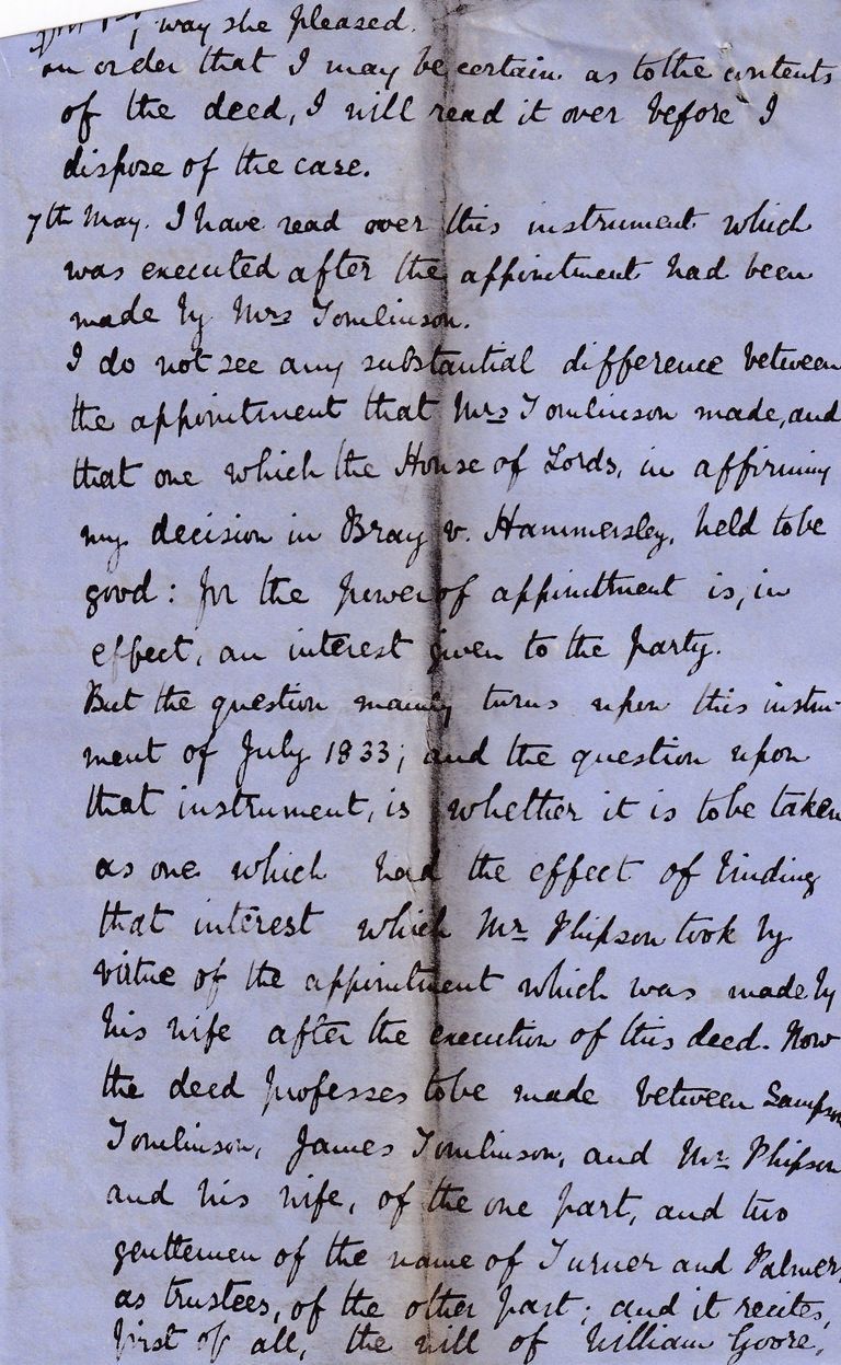 Manuscript Legal Case Notes on Trusts and Powers of Appointment - Image 6