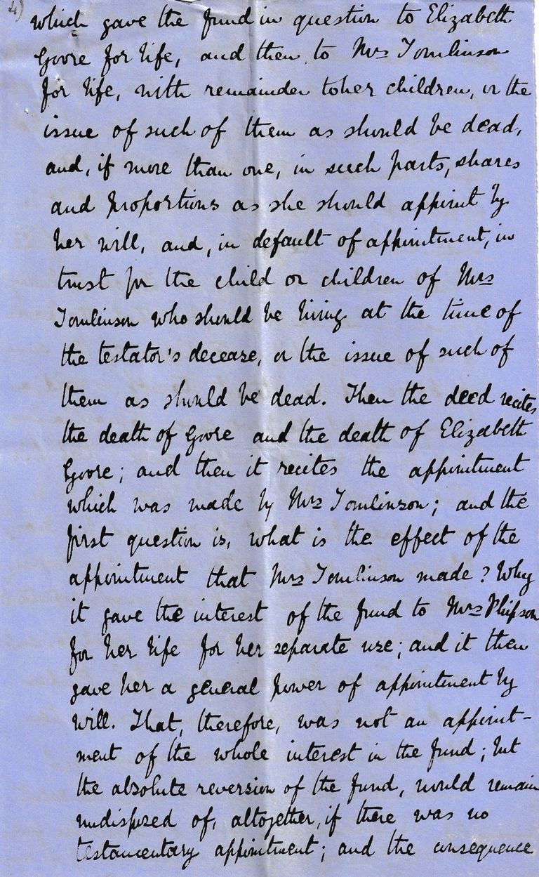 Manuscript Legal Case Notes on Trusts and Powers of Appointment - Image 7