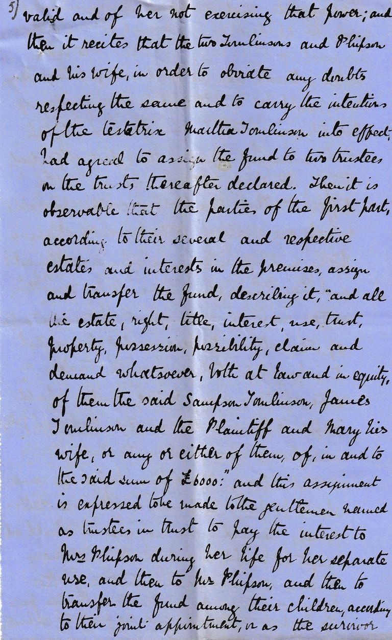 Manuscript Legal Case Notes on Trusts and Powers of Appointment - Image 9