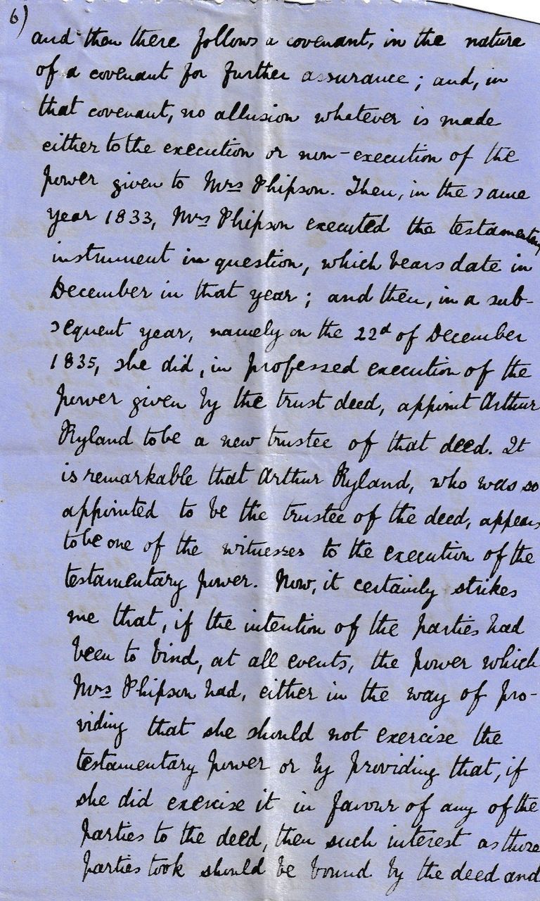 Manuscript Legal Case Notes on Trusts and Powers of Appointment - Image 11