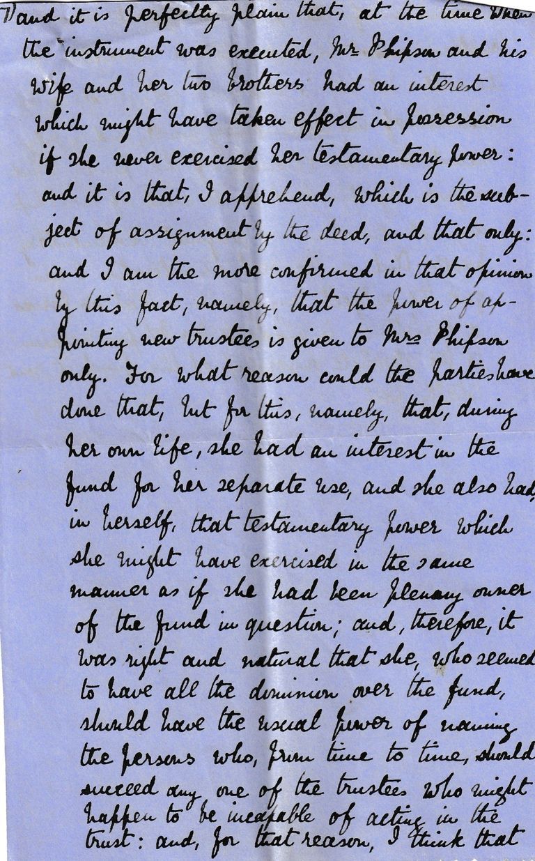 Manuscript Legal Case Notes on Trusts and Powers of Appointment - Image 13