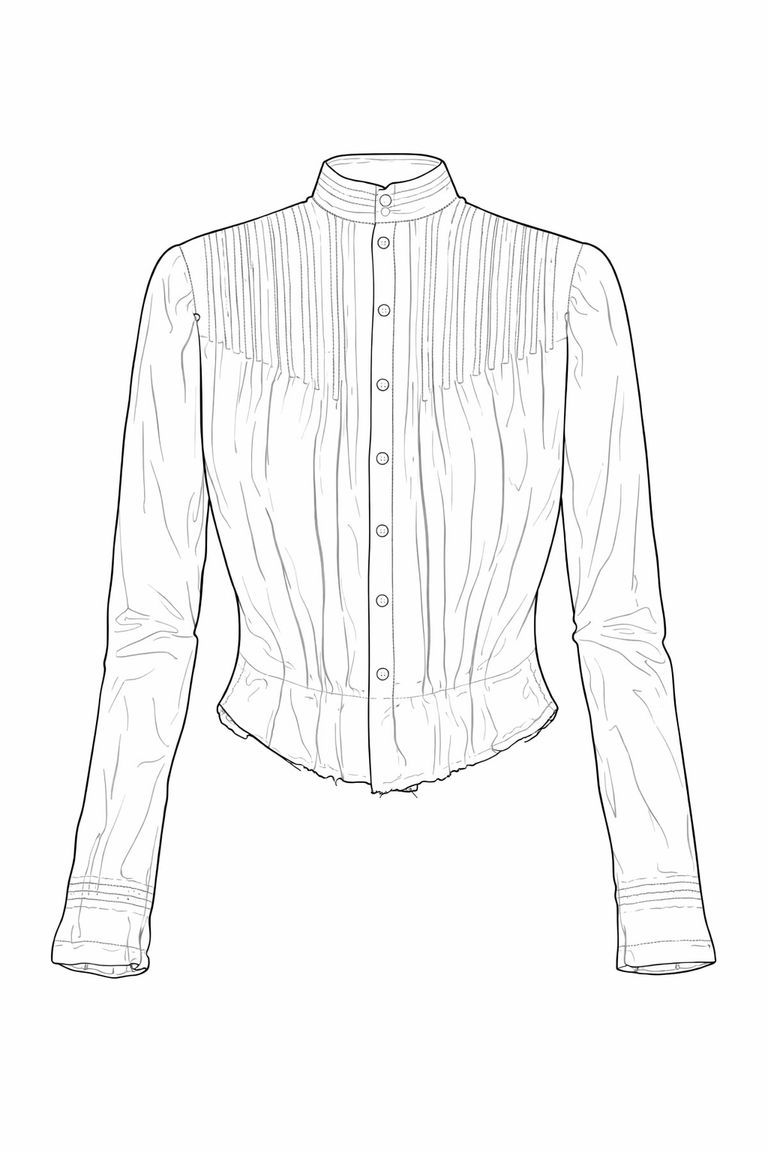 White Shirtwaist / Lingerie Blouse - Image 3