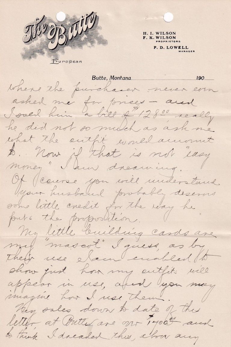 1908.4.4 - The Butte Hotel, Butte Montana - Image 3
