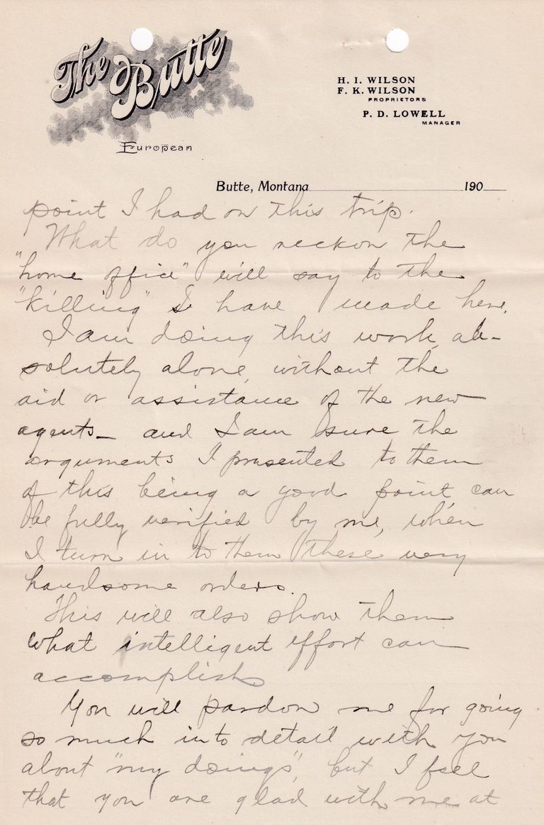 1908.4.4 - The Butte Hotel, Butte Montana - Image 4