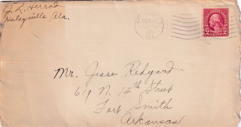 10 - 10.19.23 – Jewell L. Herron to Jesse Redyard (Haleyville, Alabama)