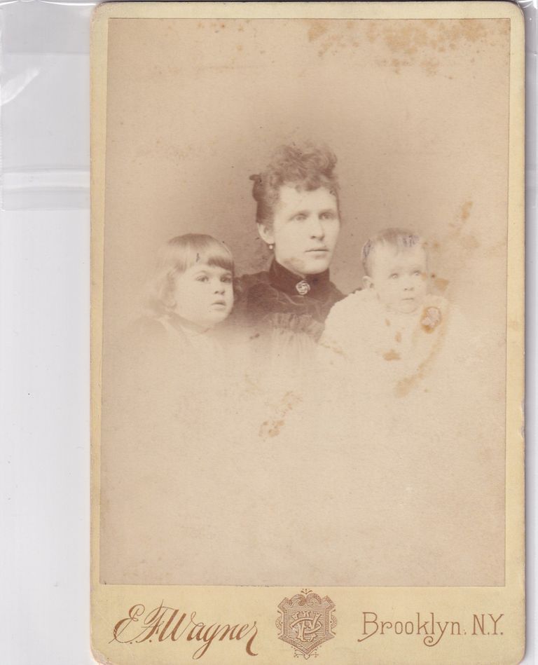 Mother with Two Children — E.F. Wagner Studio Family Portrait