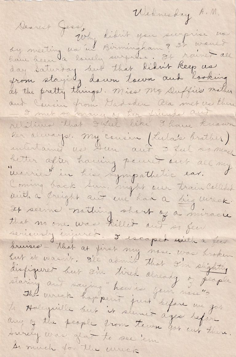 13 - 11.5.23 Letter from “Dooley” to Jesse Redyard – Train Wreck Account - Image 2