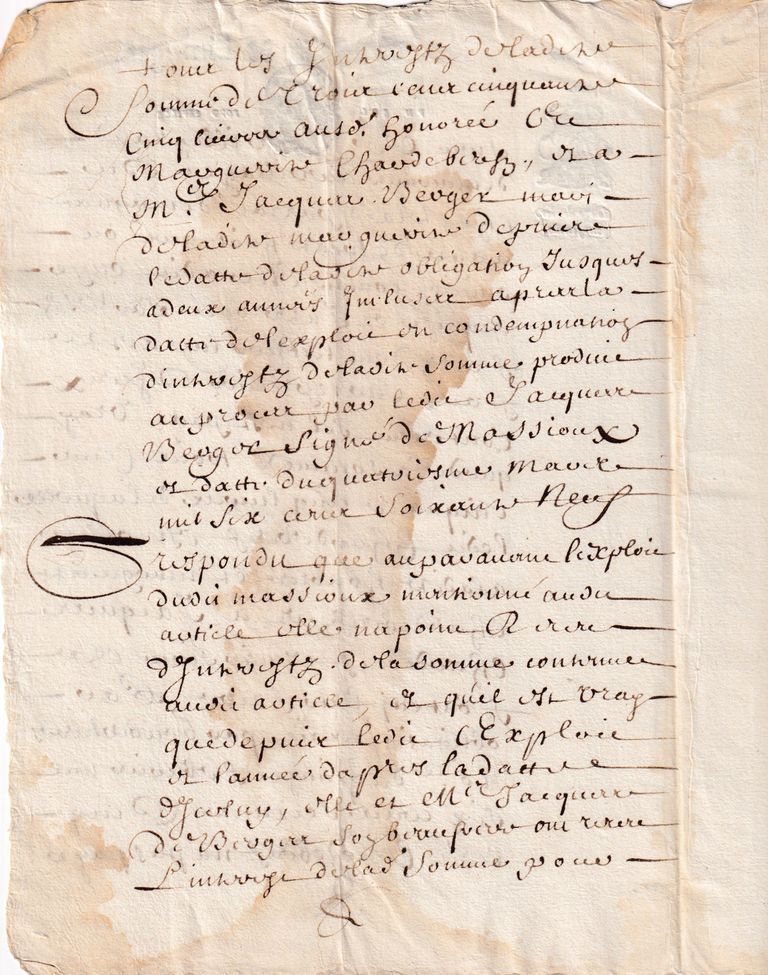 Royal Judicial Notice — Sénéchaussée de Limoges (Debt & Obligation Case) - Image 2