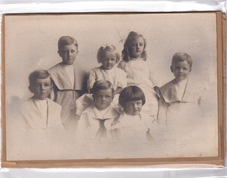 Group Portrait of Seven Children