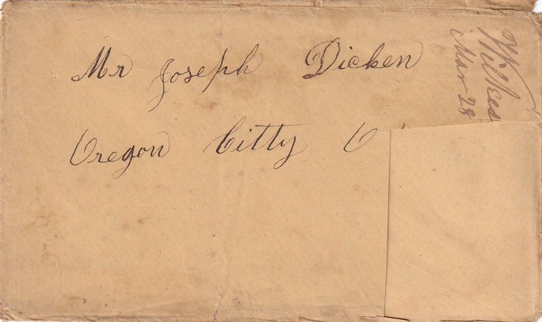 Gold Rush Era Letter from Mary A. Dieken to Joseph Dieken – March 18, 1855 - Image 3
