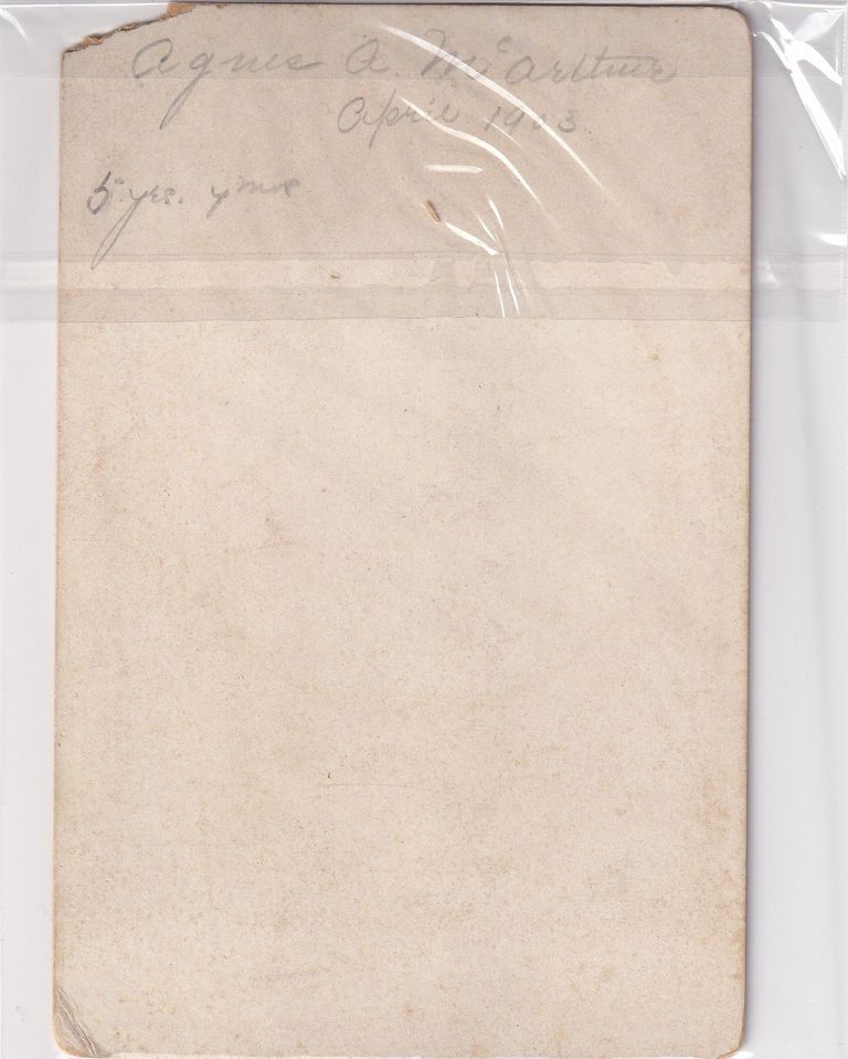 Portrait of Agnes A. McArthur, Age 5 Years - Image 2