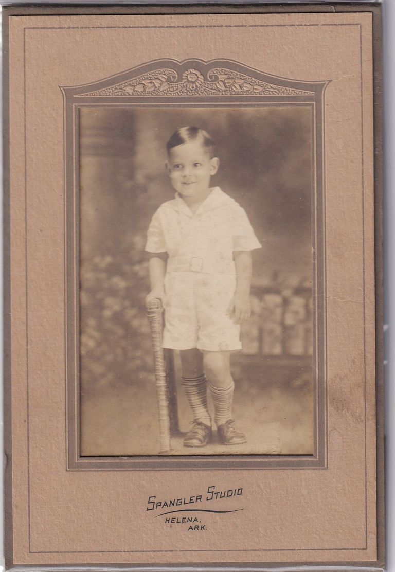 Young Boy with Toy Baseball Bat — Spangler Studio Portrait