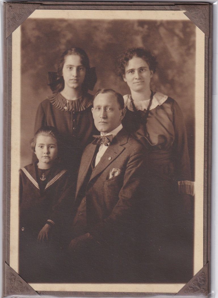 Edwardian Family Portrait with Sailor-Suit Child