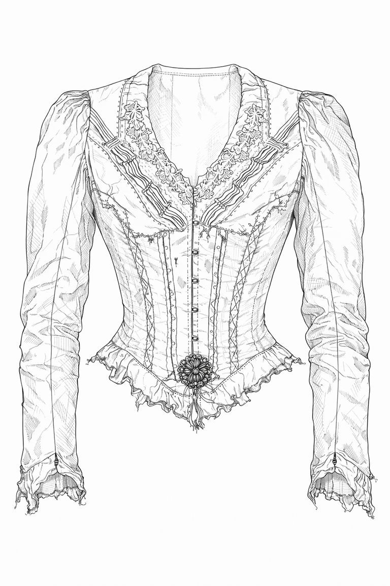 Late Victorian women’s bodice - Image 7