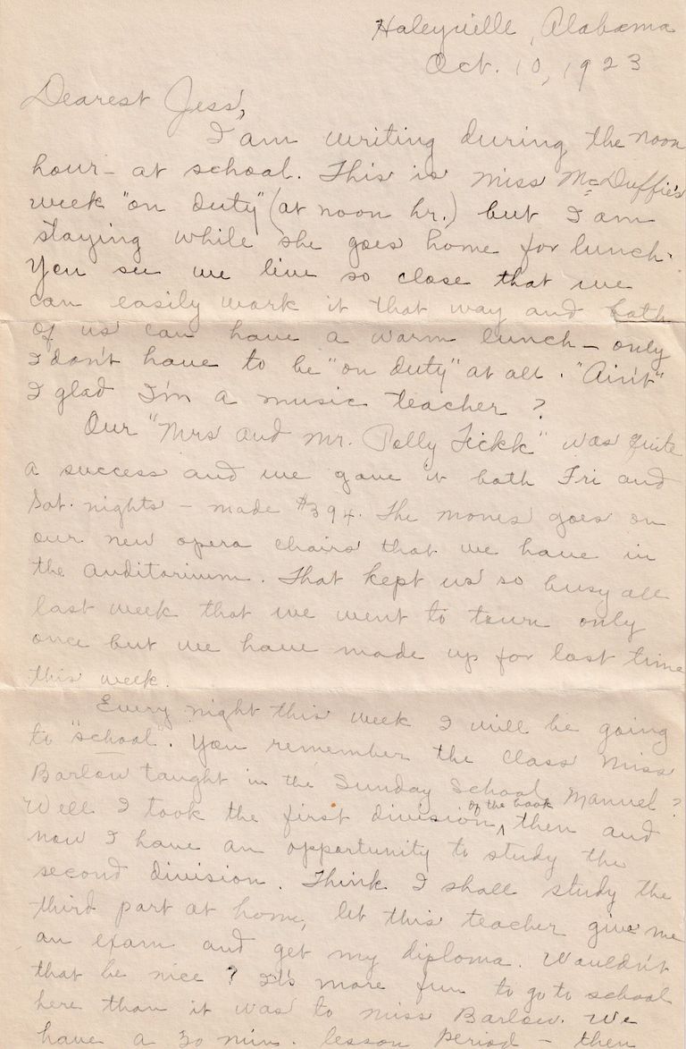 09 - 10.18.23 Ambitions and School Life – Haleyville Letter - Image 2