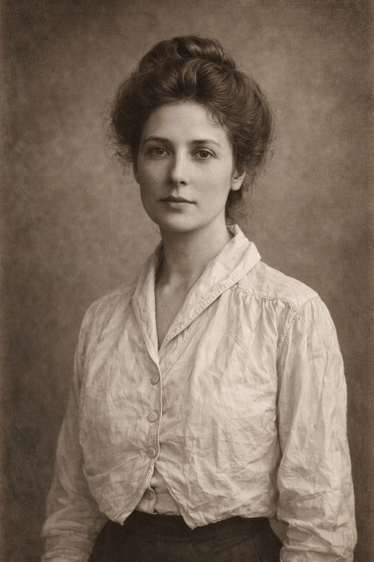 Edwardian White Cotton Shirtwaist Blouse - Image 5