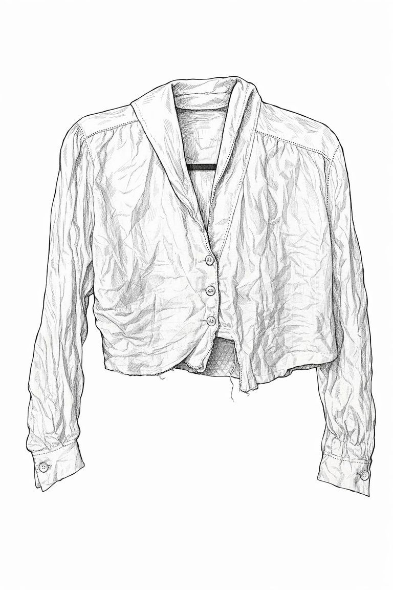 Edwardian White Cotton Shirtwaist Blouse - Image 6