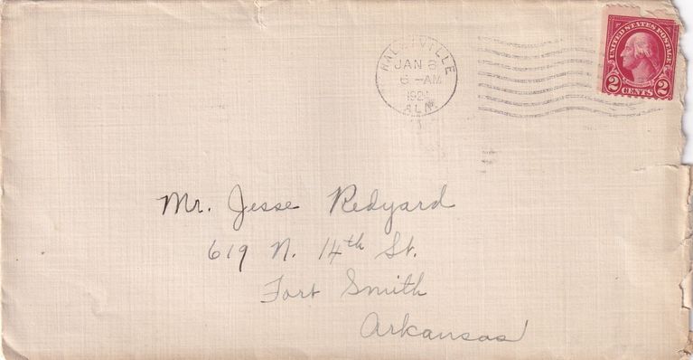 19 - 1.7.24 Letter from “Dooley” to Jesse Redyard – January 7, 1924