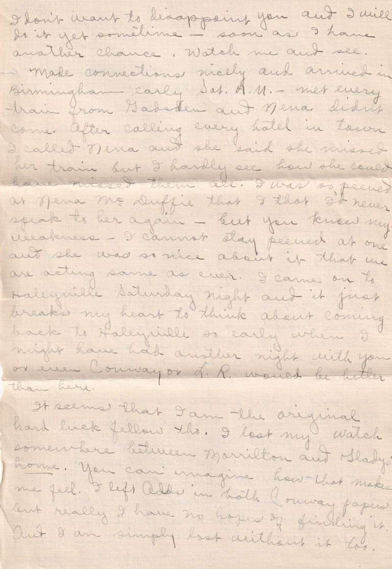 19 - 1.7.24 Letter from “Dooley” to Jesse Redyard – January 7, 1924 - Image 3