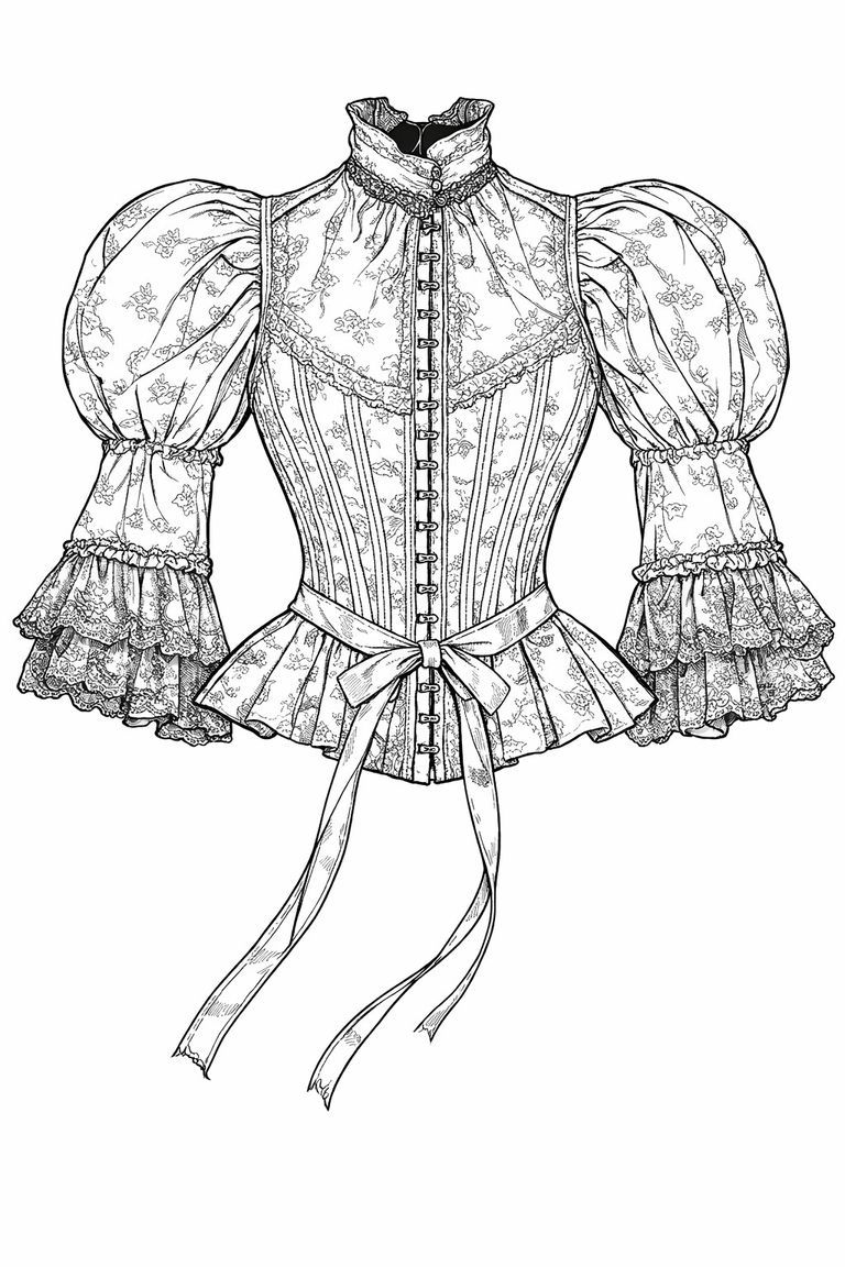Victorian Revival Bodice - Image 12