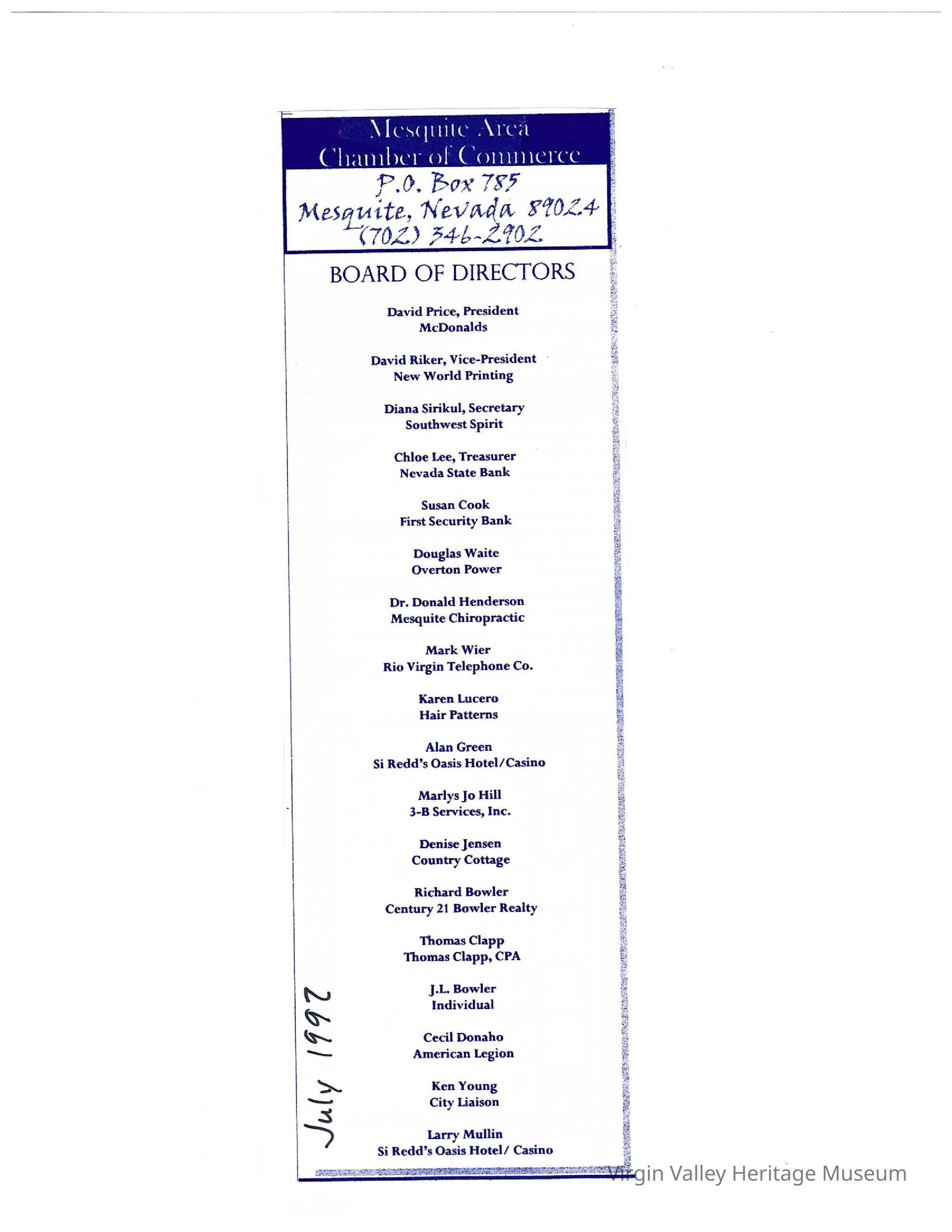 1992 Shop Mesquite: News paper clippings of Chamber of Commerce