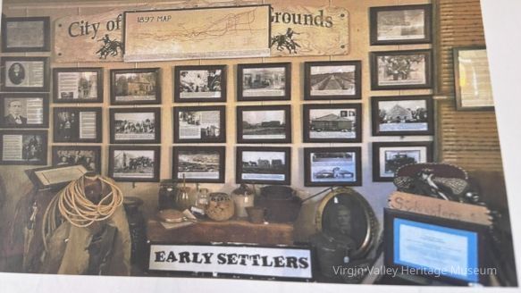 Story Board I: The Early Settlers and the challenges to survive. 1860s - 1920s.: When the Mormons were forced out of their homes in the East, they immigrated West to Utah in large numbers. Their leader, Brigham Young, recognized the need for the pioneers to become economically independent. In 1861, 309 missionary families were called to the "Cotton Mission" in Washington Utah.