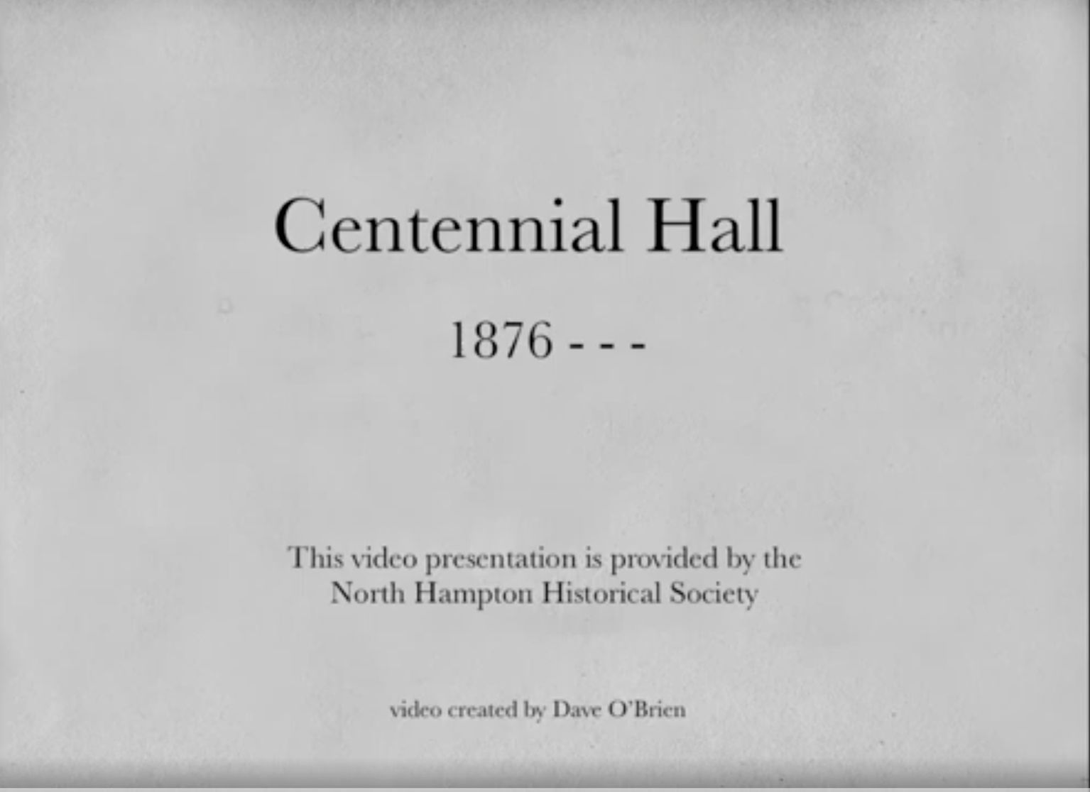 Centennial Hall Open House - 2021 - video