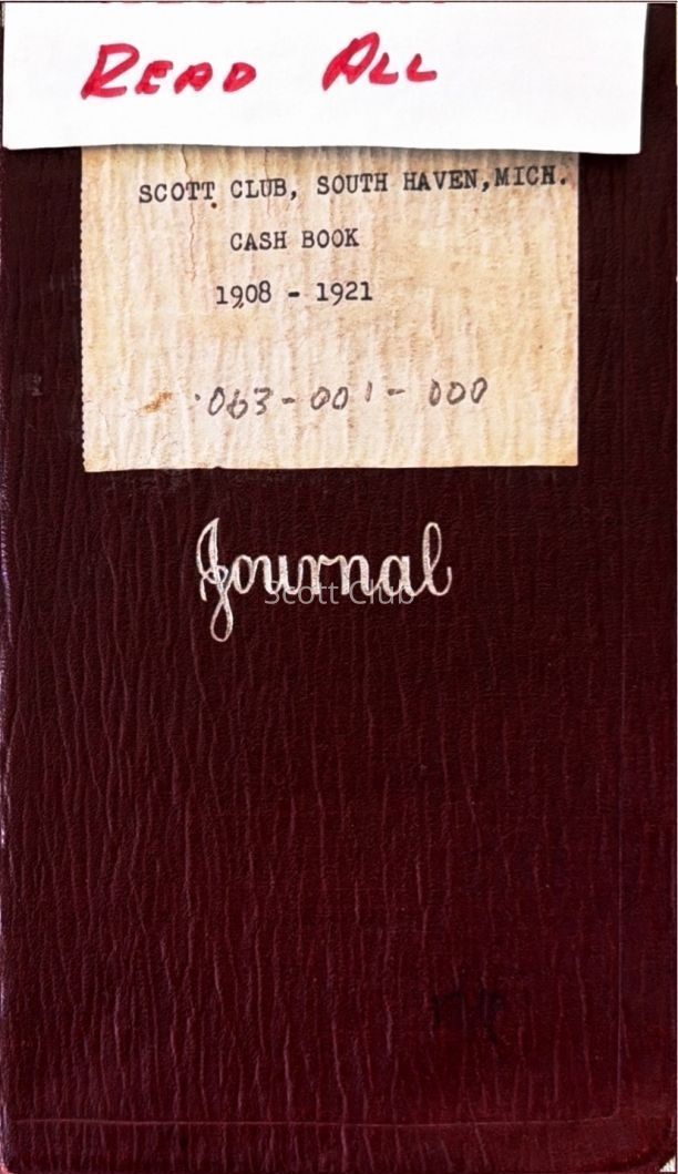 1908 Cash Book