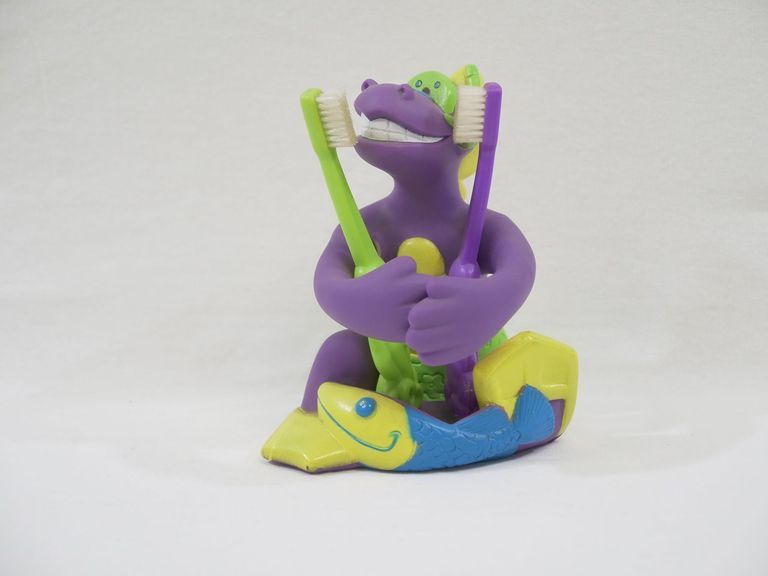 Snorkling Dinosaur Toothbrush Stand