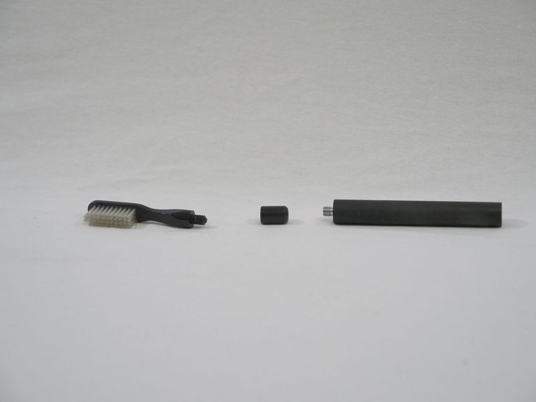 Black Rubber Twist Toothbrush