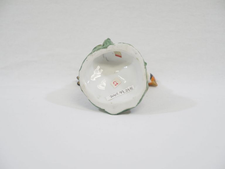 Porcelain Goldfinch on Tree Stump Toothpick Holder - Image 3