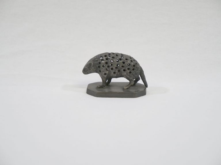 No Whiskers Silver-Plated Porcupine Toothpick Holder - Image 4