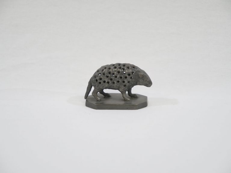 No Whiskers Silver-Plated Porcupine Toothpick Holder
