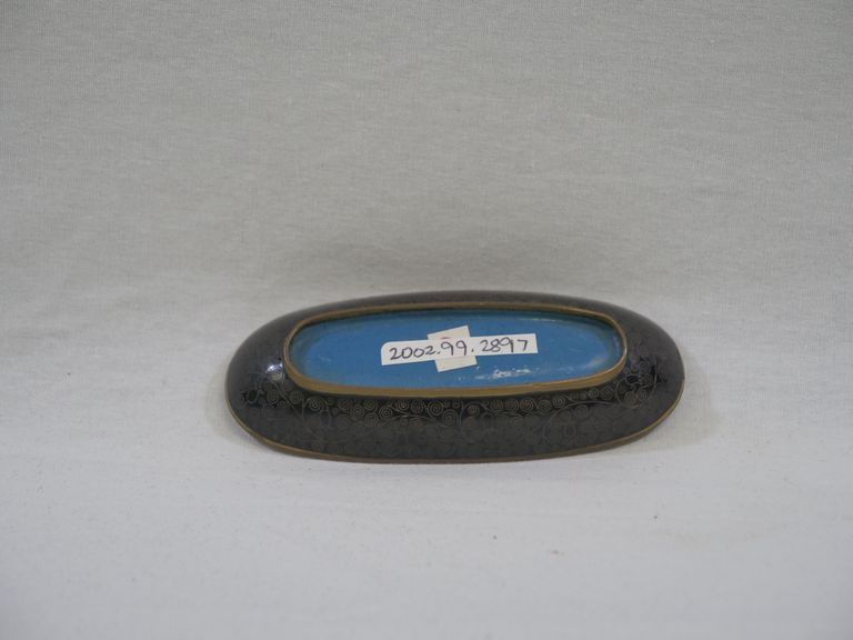 Black Cloisonné Toothpick Tray - Image 3