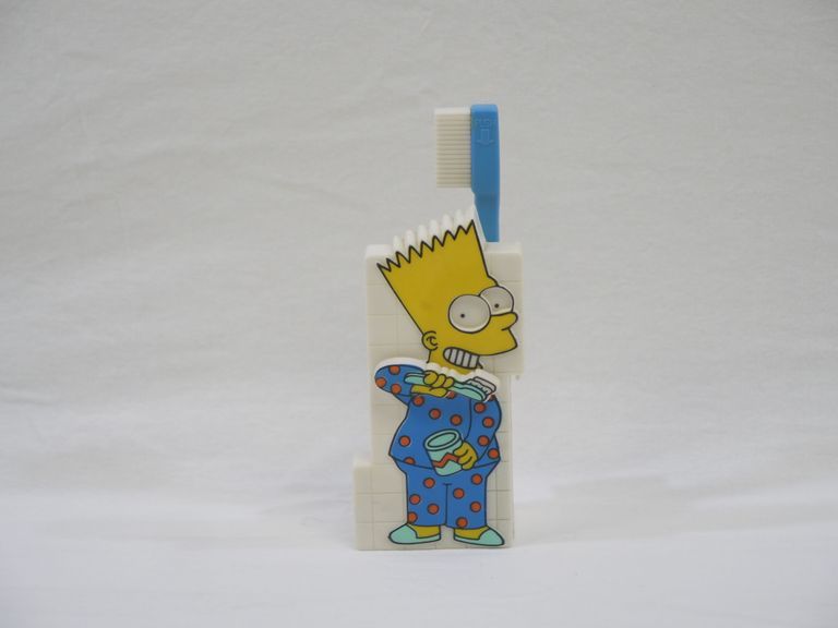 2003.8.132.2 Bart Simpson Toothbrush Set Bart Toy Untagged Front.JPG