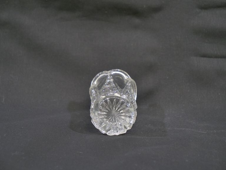Clear, Cut Glass Toothpick Holder - Image 3