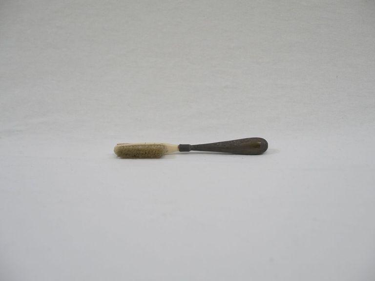 Metal and Ivory Toothbrush, Short