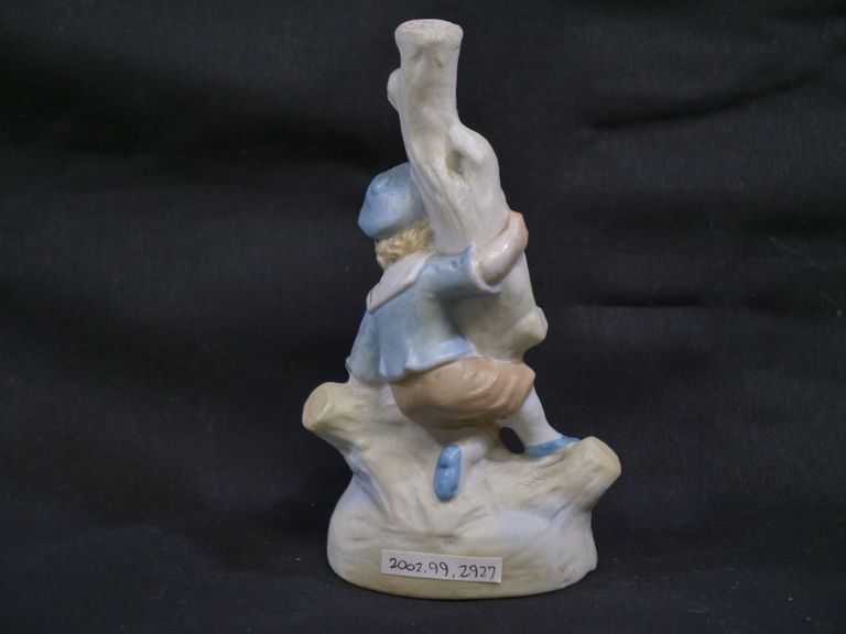 Boy Standing on Tree Ceramic Toothpick Holder - Image 3