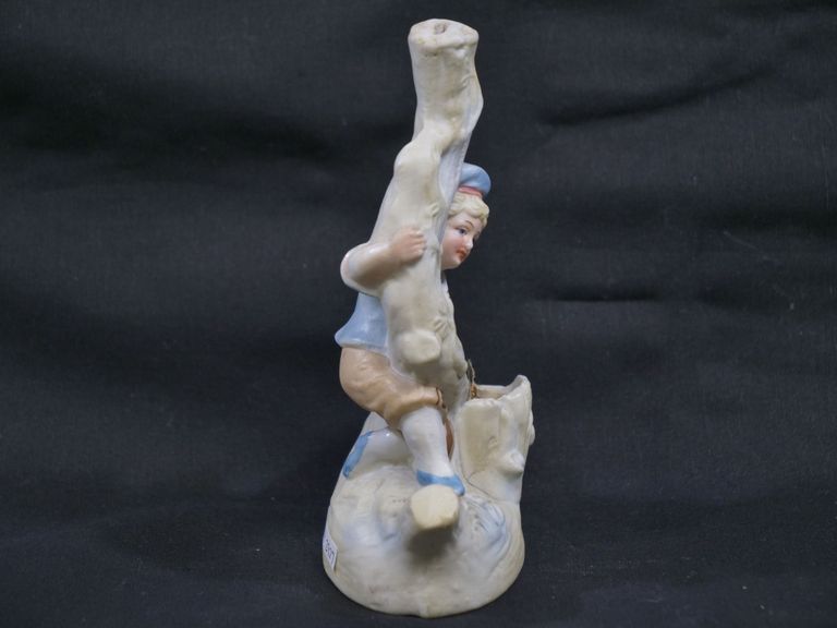 Boy Standing on Tree Ceramic Toothpick Holder - Image 6
