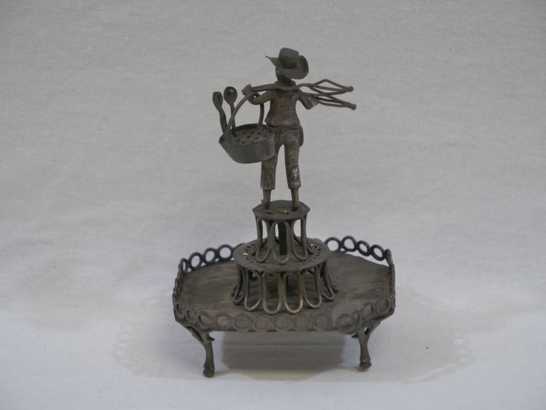 Metal Cowboy Toothpick Holder - Image 2
