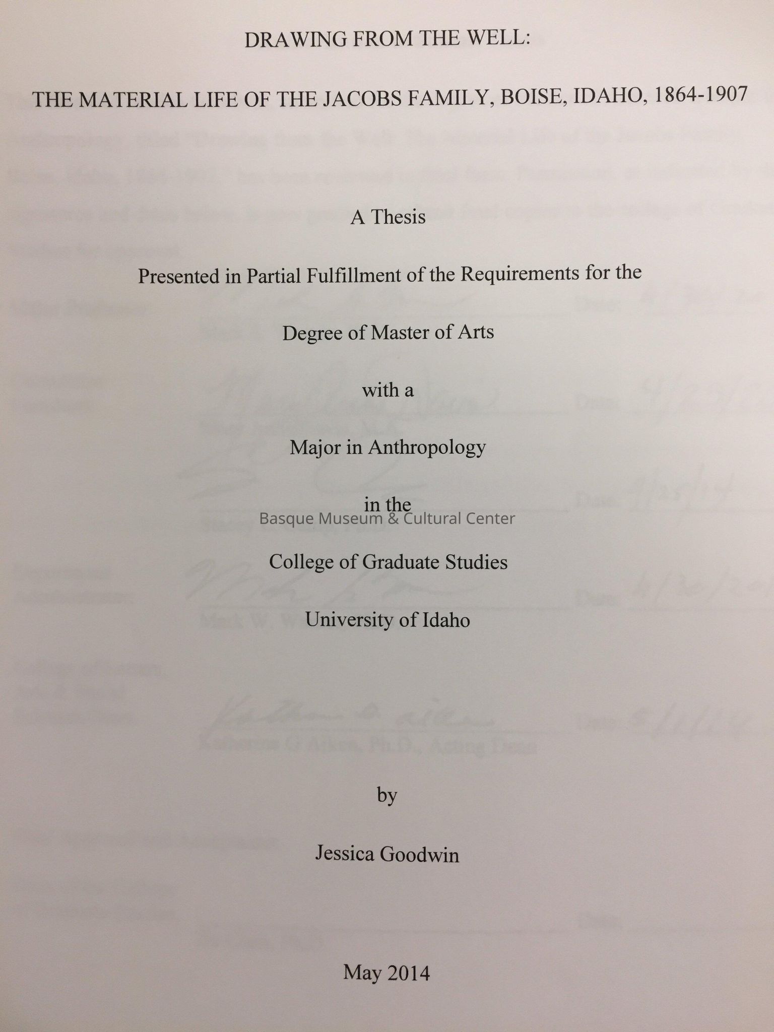 Thesis / Dissertation Collection